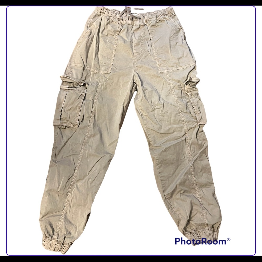 Garage khaki cargo pants, S